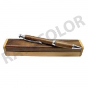 Bolígrafo metálicos/madera con caja.