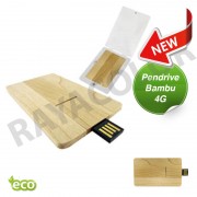 Pendrive 4GB Tarjeta de Bamboo