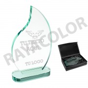 Trofeo de cristal-Jade Flame