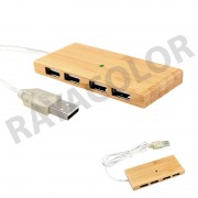 HUB 4 puertos USB Bamboo