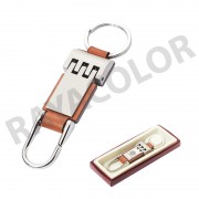 Llavero Metal-Cuero Premium
